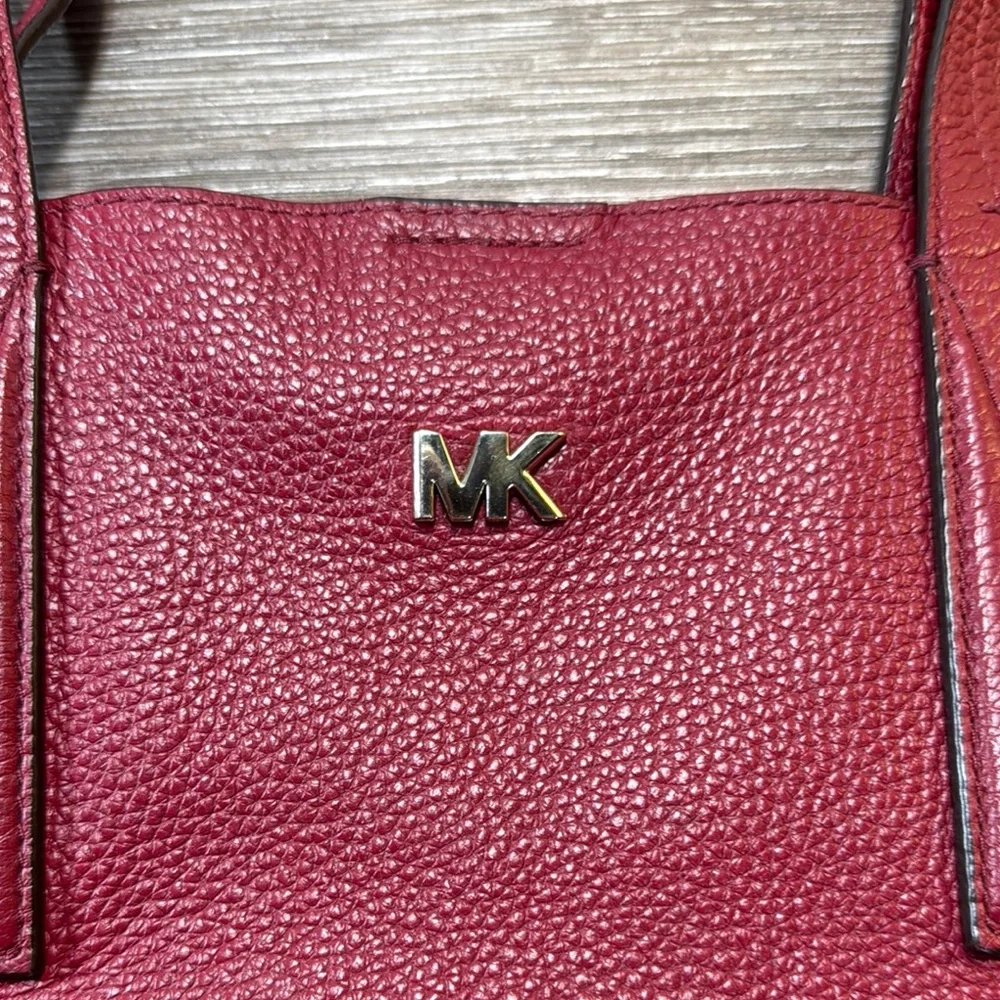 Michael Kors Burgundy Leather Tote